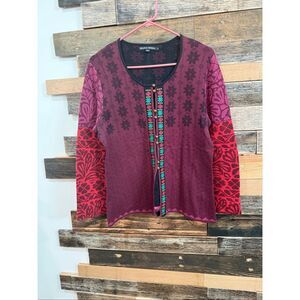 Gudrun Sjoden colorful cardigan size L